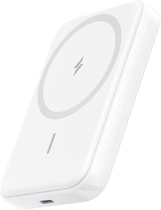 Anker 321 MagGo 5,000mAh Battery Power Bank, Magnetic Wireless Portable Charger Power Bank iPhone Charger, Compatible with iPhone 16/15/14/13/12 Series, Airpods