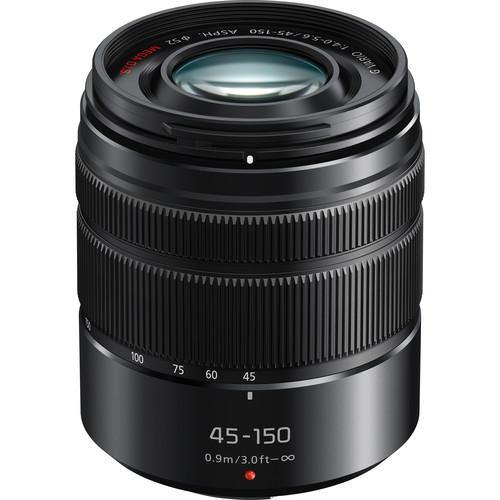 Panasonic Lumix G Vario 45-150mm f/4-5.6 ASPH. MEGA O.I.S. Lens (Matte Black)